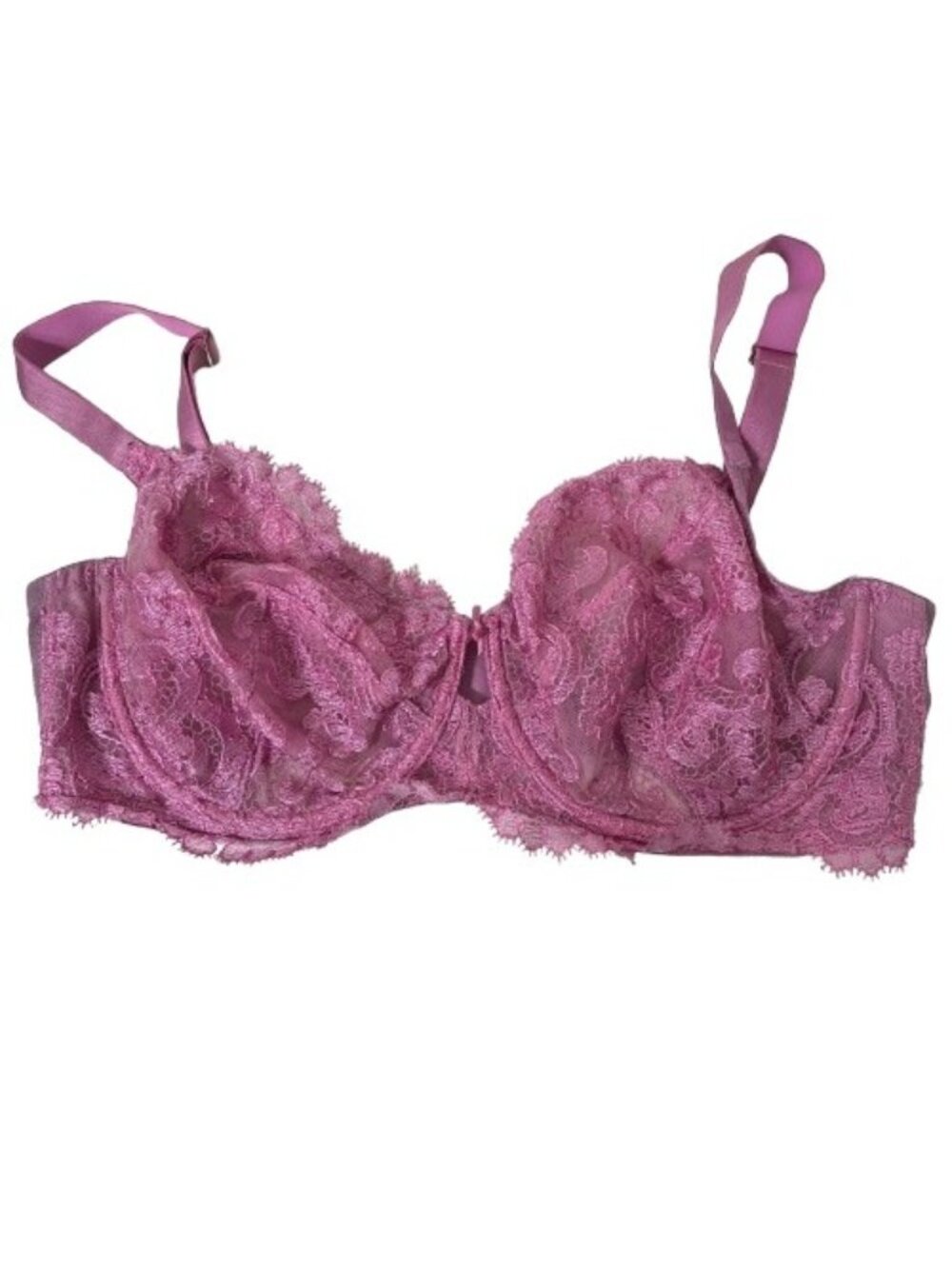 Victoria’s Secret Dream Angels Unlined Demi Bra Pink Floral Sz 38DDD